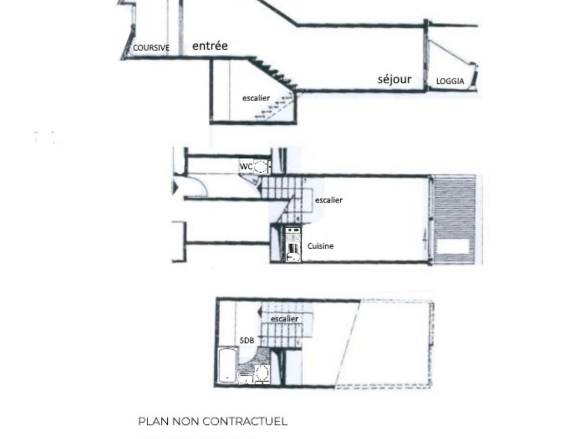 Studio Duplex 4 Personnes Avec Balcon, Brelin, Les Menuires - Fr-1-452-151 Saint-Martin-de-Belleville Exterior foto